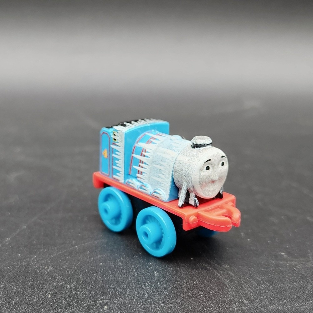 Fisher Price Mini Blue Gordon Frozen Ice Train Collectible Toy Engine H28A 2482